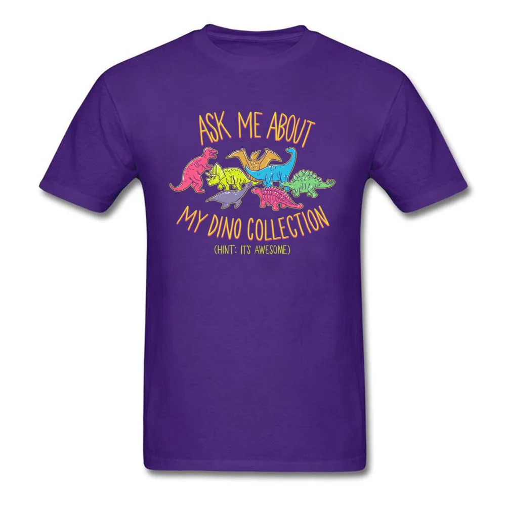 Normal dino collection 5493 Men T Shirt Newest Autumn Short Sleeve Crewneck 100% Cotton Tops & Tees Normal Tee-Shirt dino collection 5493 purple