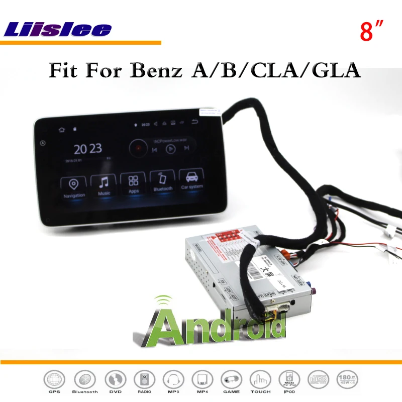 Liislee Car Android Multimedia For Mercedes Benz A / B / CLA Stereo Radio BT FM WIFI CD DVD Player GPS Nav Map Navigation System