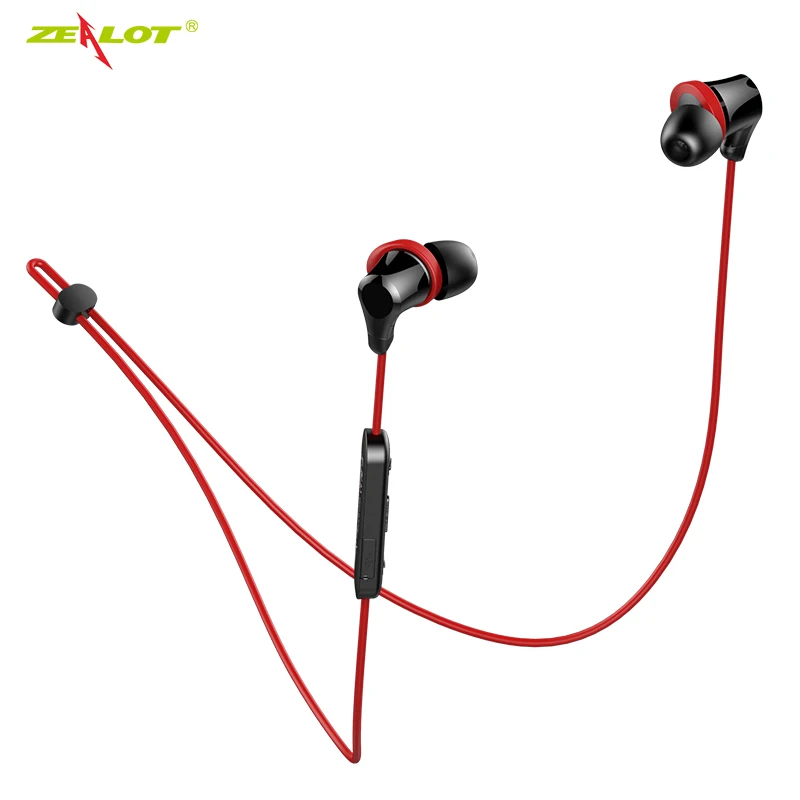 ZEALOT H11 Спортивные Bluetooth наушники для бега водонепроницаемые беспроводные наушники гарнитура с микрофоном для телефонов подключение 2 devic - Цвет: BlackRed