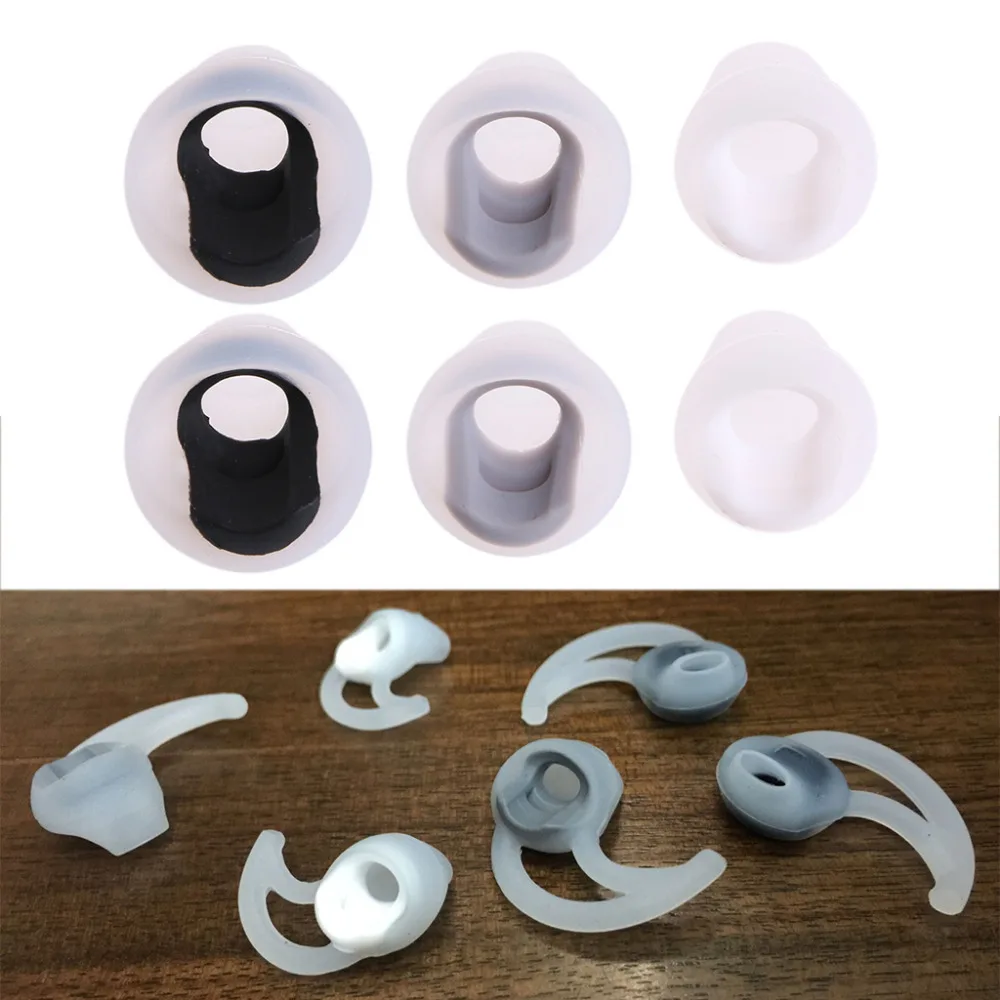

3 Pairs (6Pcs) Silicone Eartips Earbuds For In-Ear Headphone IE2 Earphone