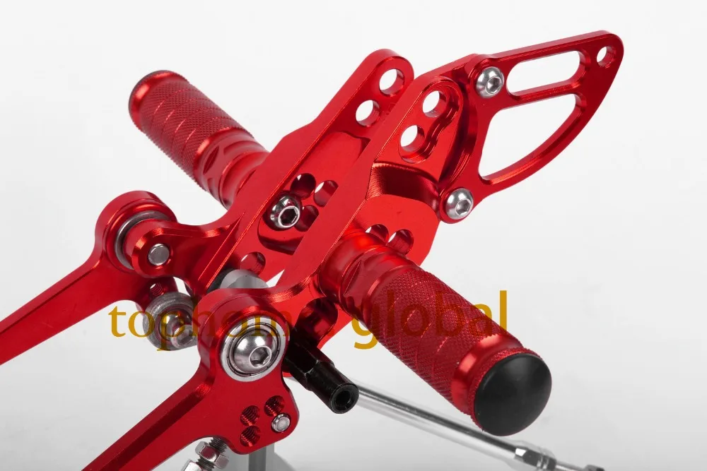 

Motorcycle Racing Parts CNC Foot Pegs For Ducuti Streetfighter 1100 Free Shipping Red Color Rear Sets
