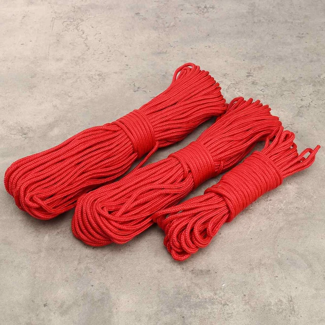 10/20/30m 4mm Braided Nylon Rope Polypropylene Rope Climbing Boat Yacht  Sailing Line Pulley Rope