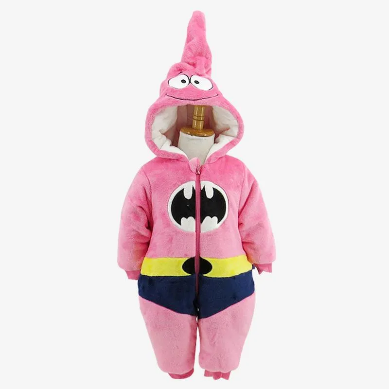 2017 Winter New Thick Flannel Baby Rompers Small Bee Baby Boy&Girl Jumpsuit Children Clothes Newbore Hooded Long Sleeve Bodysuit06