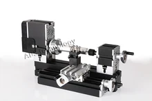 Mini Metal Lathe Machine with 12000r/min, 60W Motor and Large Processing Radius,DIY Tools toy as Children’s Gift