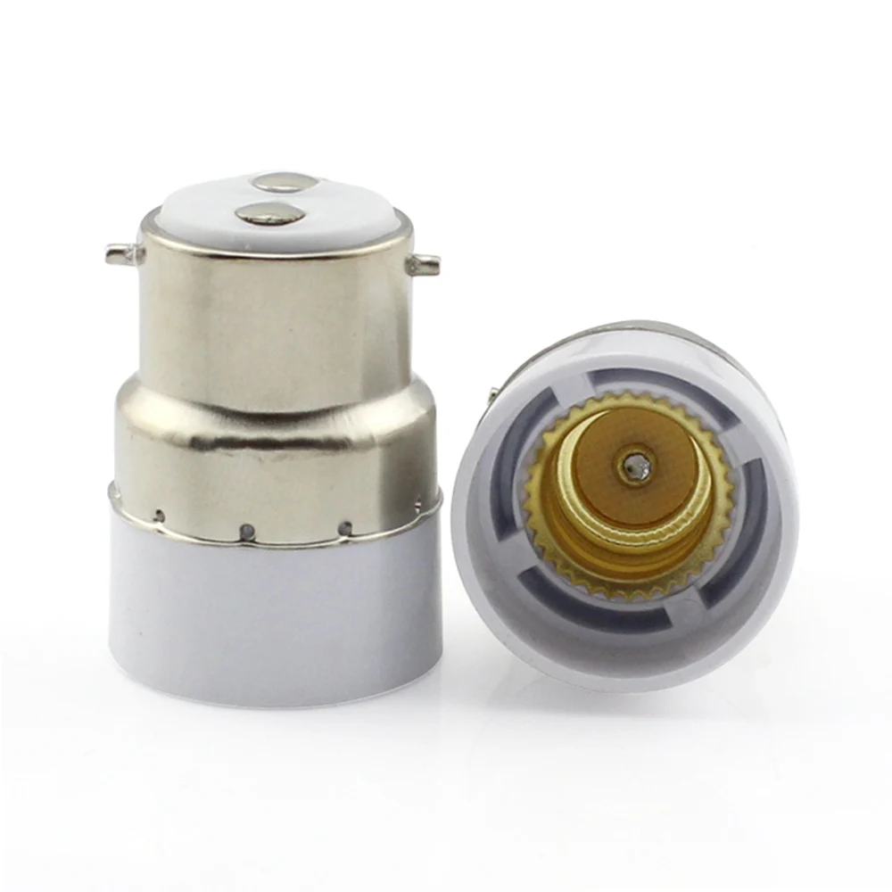 

1PC B22 to E14 Lamp Adapter Converter Fireproof Material Lamp Holder Bulb Socket Adapter Conversion