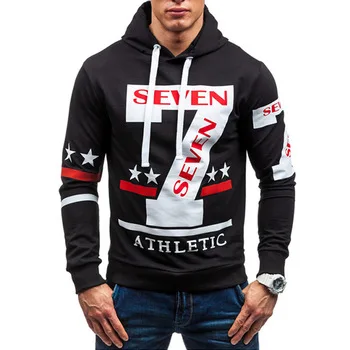 Hot to booking space cotton casual hooded printed letters jerseys fashionable pullover O - Neck long sleeve of cool jerseys
