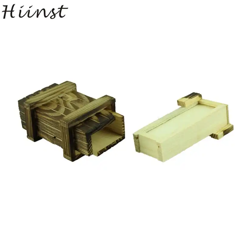 qingqingR Caja de Rompecabezas de Madera con Truco m/ágico cl/ásico Chino cl/ásico de la Vendimia con caj/ón Secreto Extra Seguro Ocultar Regalo incre/íble