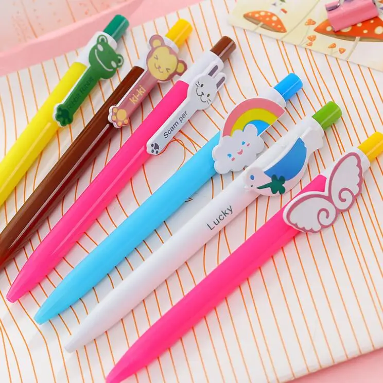

1 pcs/Lot Kawaii Rainbow animal series ballpoint pens cute gift pen Stationery pen Novelty Office accessories school supplies