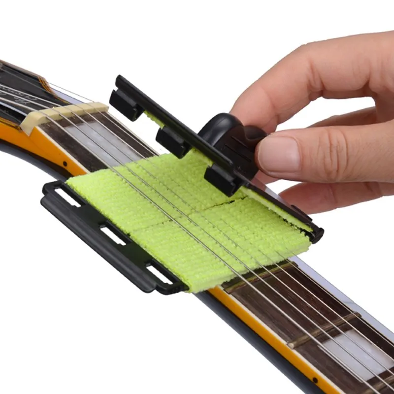 Акустическая бас-гитара очиститель для гитарных струн укулеле быстрый набор Чистящая щётка для струнных инструментов аксессуары для гитары