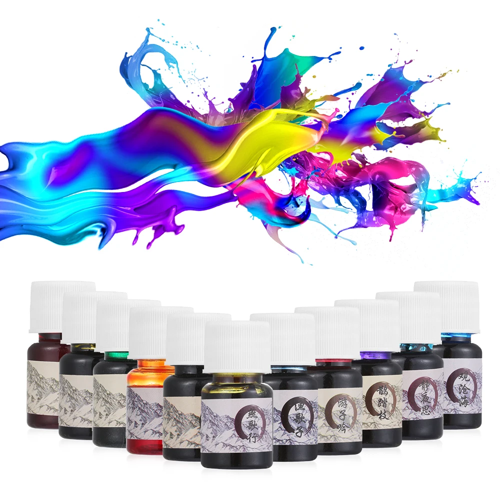 

5ml Colored Ink Stationery Painting Ink Signature Pen Non-carbon Ink for Fountain Dip Pen Calligraphy Writing Painting Graffiti