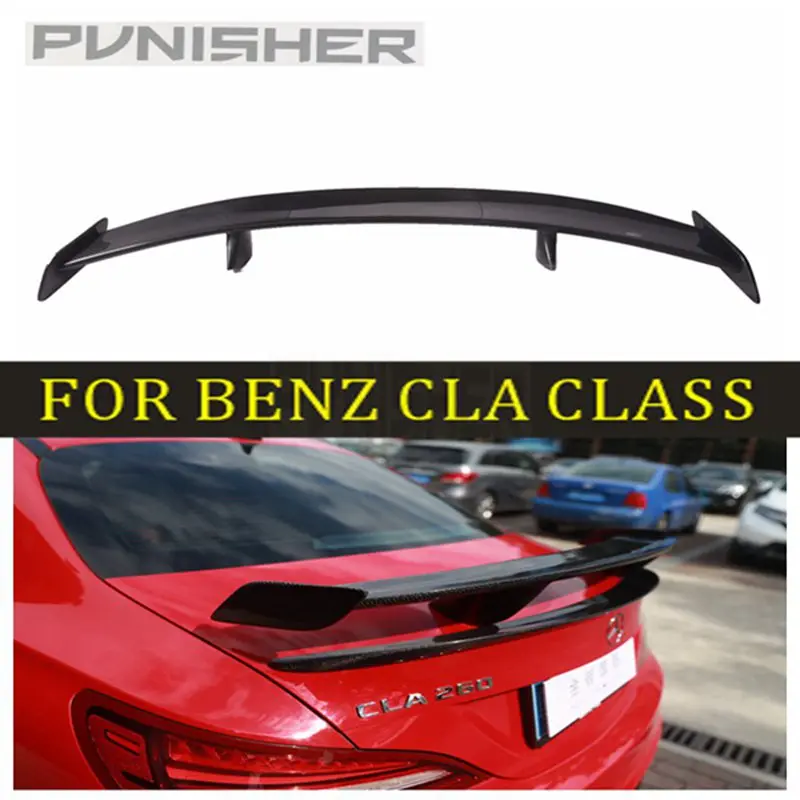 Для Mercedes-Benz 13-17 W117 CLA Class CLA180 CLA200 CLA45 AMG R Sport Carbon Fiber Surface GT TOP спойлер на задний