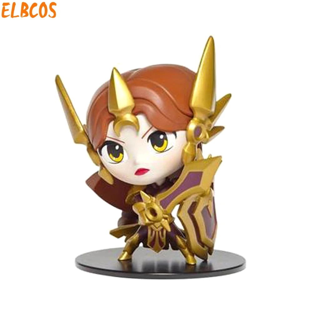 ELBCOS jax jinx Leona Gragas Kha'Zix Darius thresh Heimerdinger Lulu Tristana Poppy Nautilus 10 см/3,9 ''фигурки модель игрушки - Цвет: 03 Leona