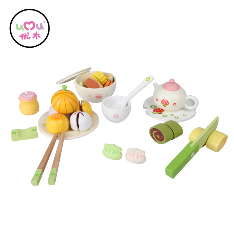 

[Umu] Play Kitchen Food wooden Toys Girl Hongkong Style-Breakfast Time Children's Toys Early Educational Classic Toy Pretend