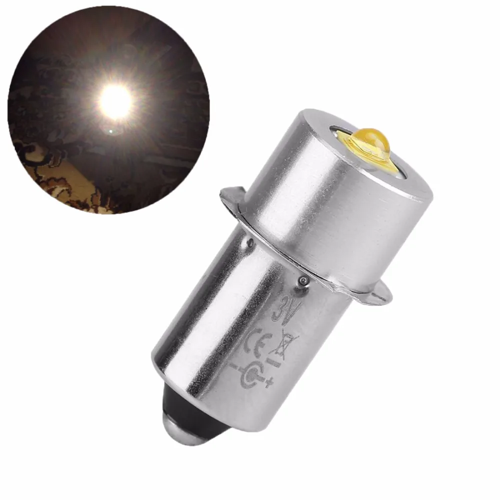 3W Energy-Saving P13.5S LED Flashlight Replacement Bulb Lantern Work Light 4-12V