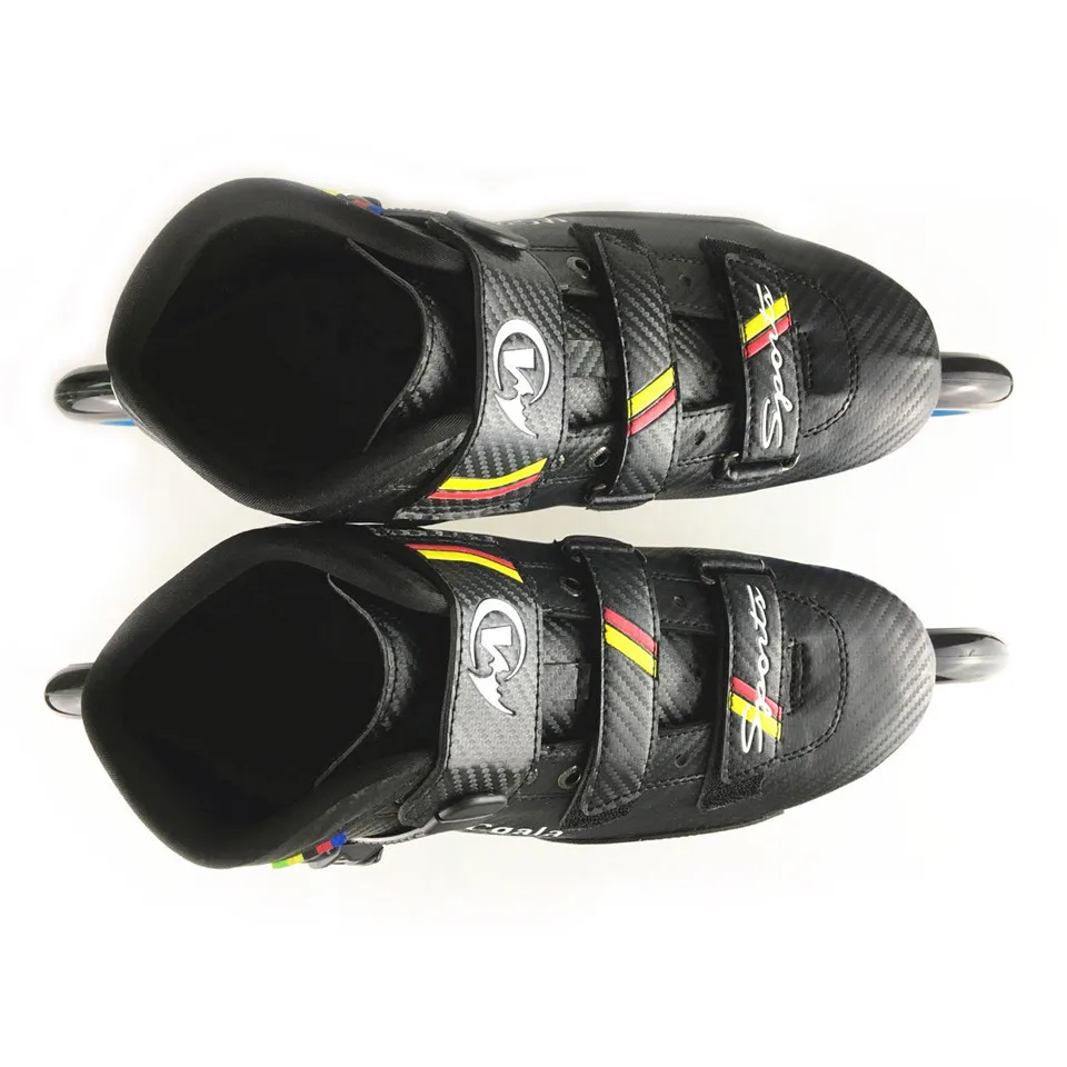 JEERKOOL الكربون الألياف الزجاجية 3*125 مللي متر عجلات مضمنة سرعة التزلج على الجليد طفل الكبار المبتدئين سرعة سباق التدريب الشارع MCgala أحذية SH41 JEERKOOL الكربون الألياف الزجاجية 3*125 مللي متر عجلات مضمنة سرعة التزلج على الجليد طفل الكبار المبتدئين سرعة سباق التدريب الشارع MCgala أحذية SH41