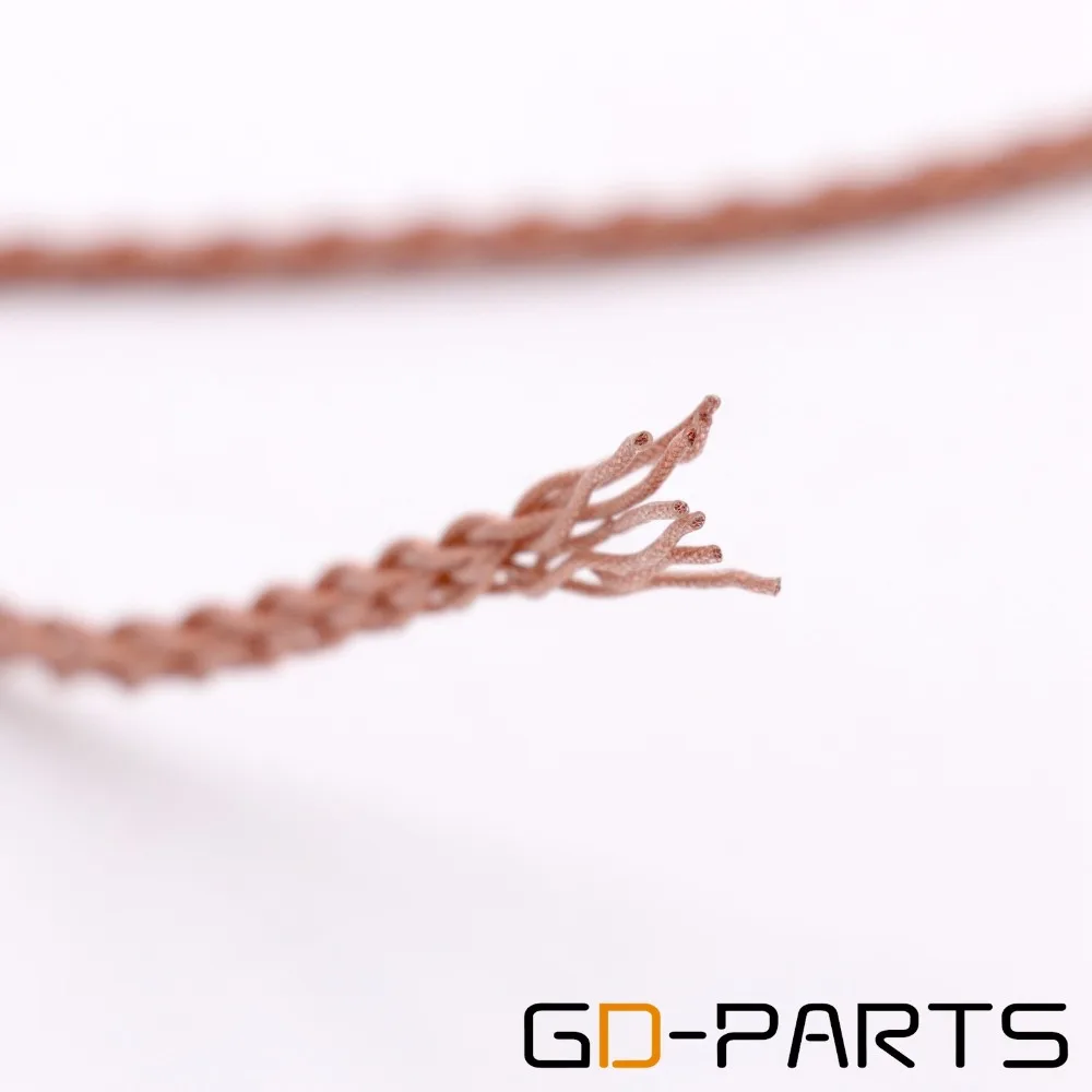 GD-PARTS Гибкая оплётка 6N OCC медный кабель для наушников Мягкий ПВХ серебряная Платина гарнитура наушники провод гарнитура обновление DIY