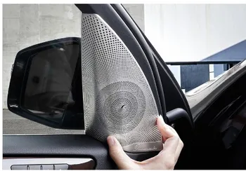 

Car-styling Door Stereo Speaker decoration Tweeter trim strips covers 2pcs For Mercedes Benz ML GL Class GLS GLE X204 X166 W166