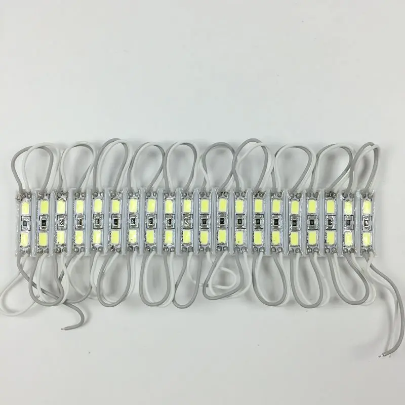 100 шт./лот, холодный белый Мини светодиодный модуль, 5730 SMD, водонепроницаемый IP66 светильник, светодиодный светильник, задний светильник для мини-вывесок и букв, DC12V