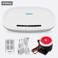 KERUI W19 автоматический набор беспроводной домашней безопасности GSM GPRS Противоугонная сигнализация приложение управление сообщение Push Домашняя безопасность оповещение комплект