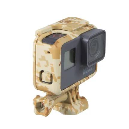 Tactical Camouflage Frame Mount Protective Housing Case With Side Open Mount Shell Cover For GoPro Hero 5 Action Camera Accessories 