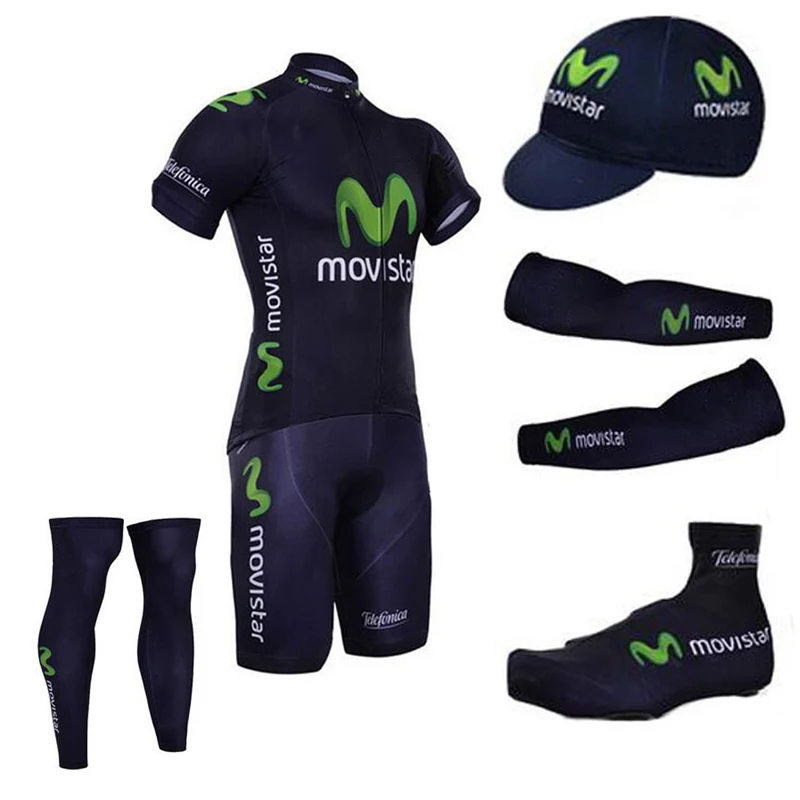

UCI 2018 Pro Team Whole Cycling Jersey Ropa Ciclismo Verano Hombre Breathable Quick Dry Cycling Cap Arm Warmer Shoes Cover
