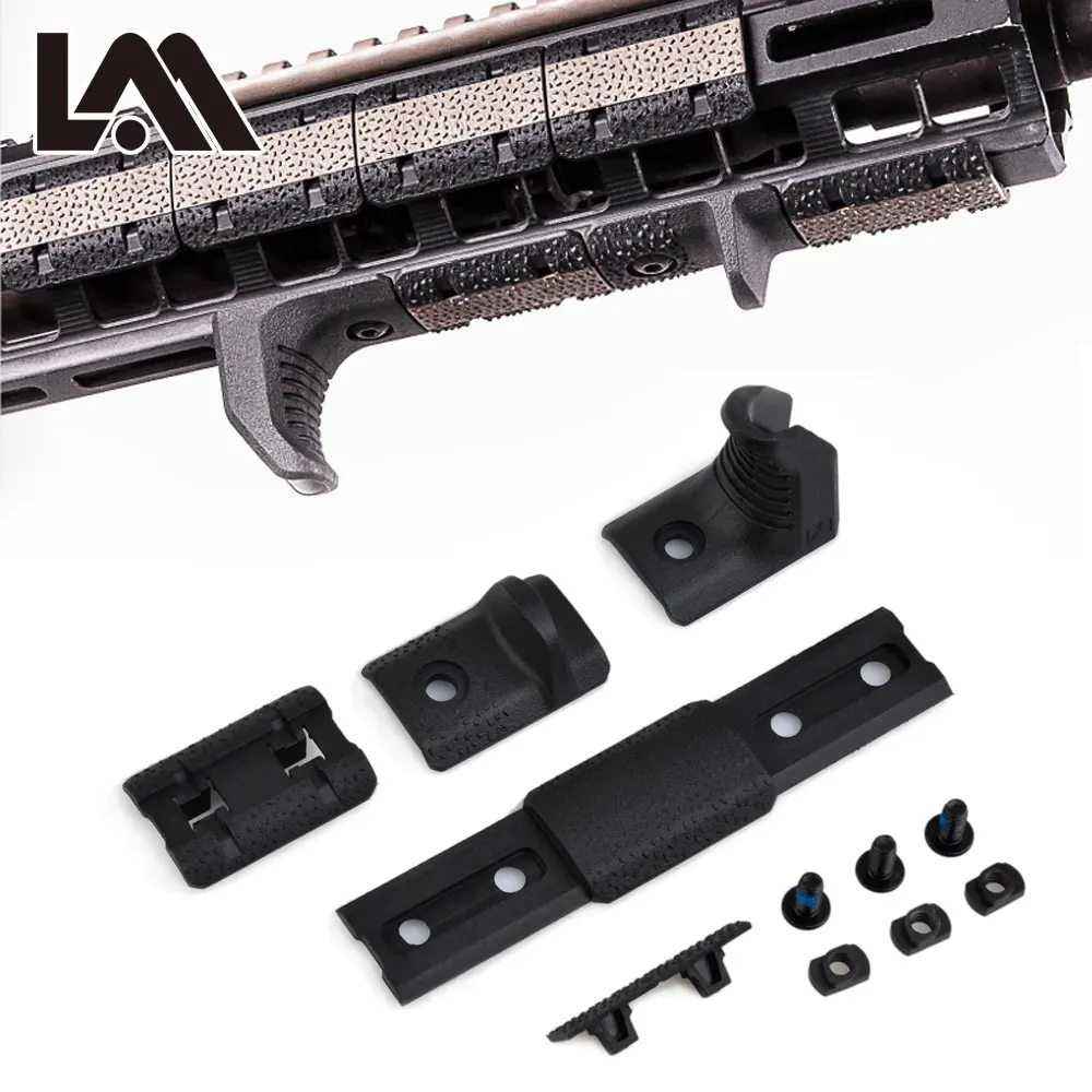 التكتيكية 4 قطعة/المجموعة الادسنس M-LOK باليد وقف عدة الأضواء مقبض قبضة Handguard قبضة ل M-LOK MLOK السكك الحديدية غطاء BK/دي