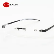 UVLAIK TR90 очки для чтения без оправы Для мужчин Для женщин Ультра светильник бескаркасные очки для чтения 1,5 2,0 2,5 3,0 3,5 4,0