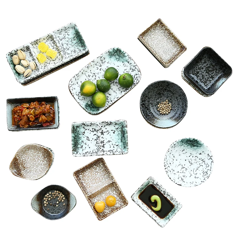 Креативное японское керамическое соусное блюдо, тарелка для суши, специализированная посуда для ресторана отеля