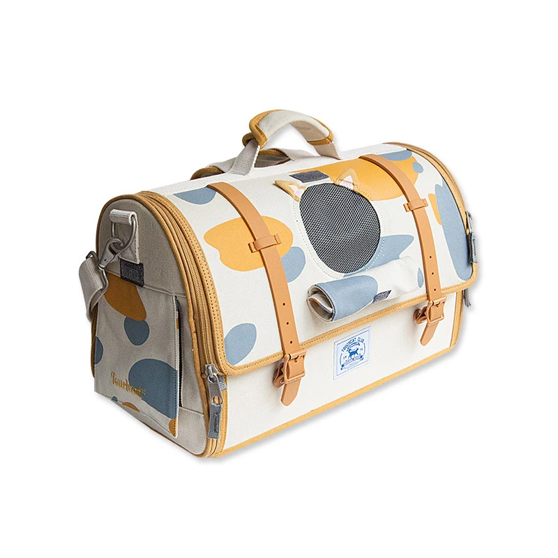 Высокое качество собака Твердые Путешествия увеличенная сумка дышащие сумки плюс размер Pet рюкзак Оксфорд Портативный Кошка Перевозчик
