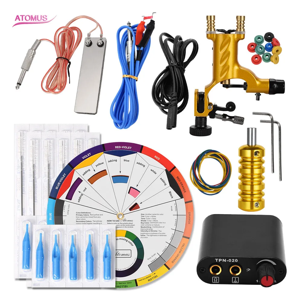 

Tattoo Machine Tatuar Rotary Set Profesional Kit Tattoo Profesional Machine Kit Starter For Beginners Rotary Tatu Tatuagem Tatto
