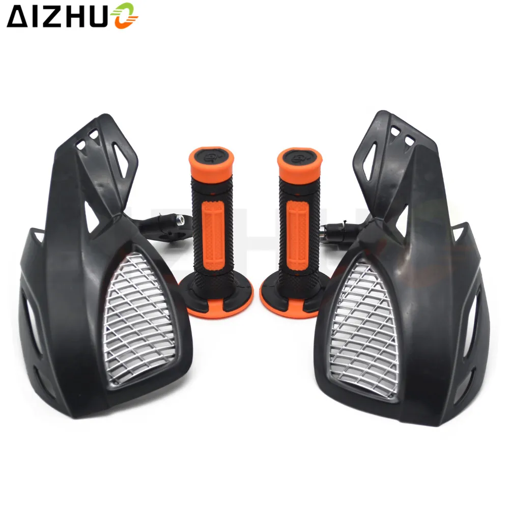 For KTM RC 125 200 390 RC125 RC200 RC390 Motorcycle Motor Plastic Orange Handguard Hand Guard & Handlegrips Handle Hand Grips