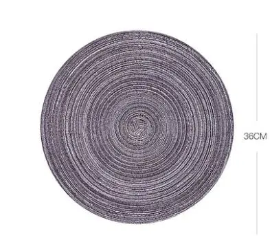 No9 4pcs 4 шт./компл. Coaster коврик для стола Ramie изоляционный коврик однотонный круглый дизайн льняной нескользящий Настольный коврик для кухни, принадлежности украшения - Цвет: No9 4pcs