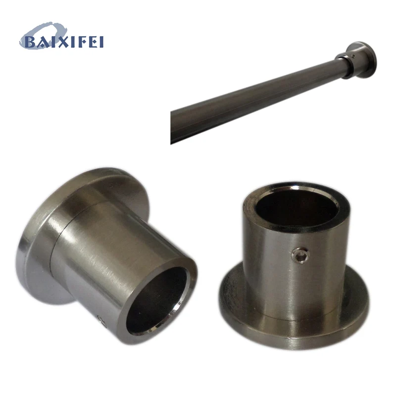 2 Pcs D16mm Curtain Rod Decorative Wall Bracket Curtain