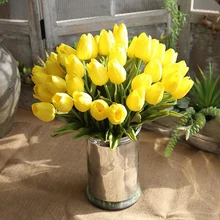 10 Pcs PU Mini Tulip Wedding Silk Flower PU Tulip Wedding Party Artificial Flower Silk Flower Simulation PU Mini Tulip Home Deco мотокостюм pu