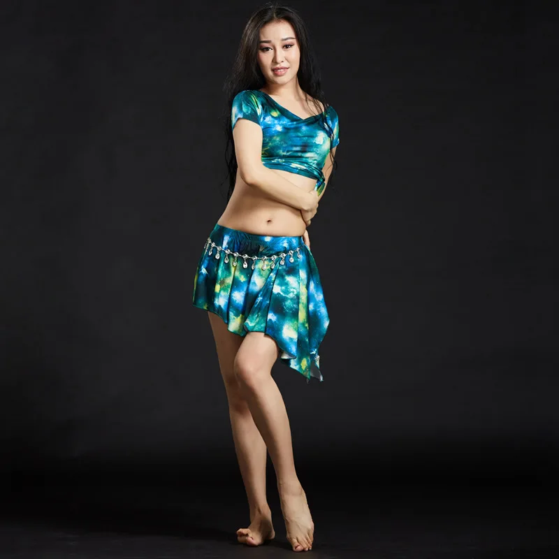 Костюм для восточного танца живота с юбкой 4 цвета|necklace strass|necklace alphabetnecklace pink |