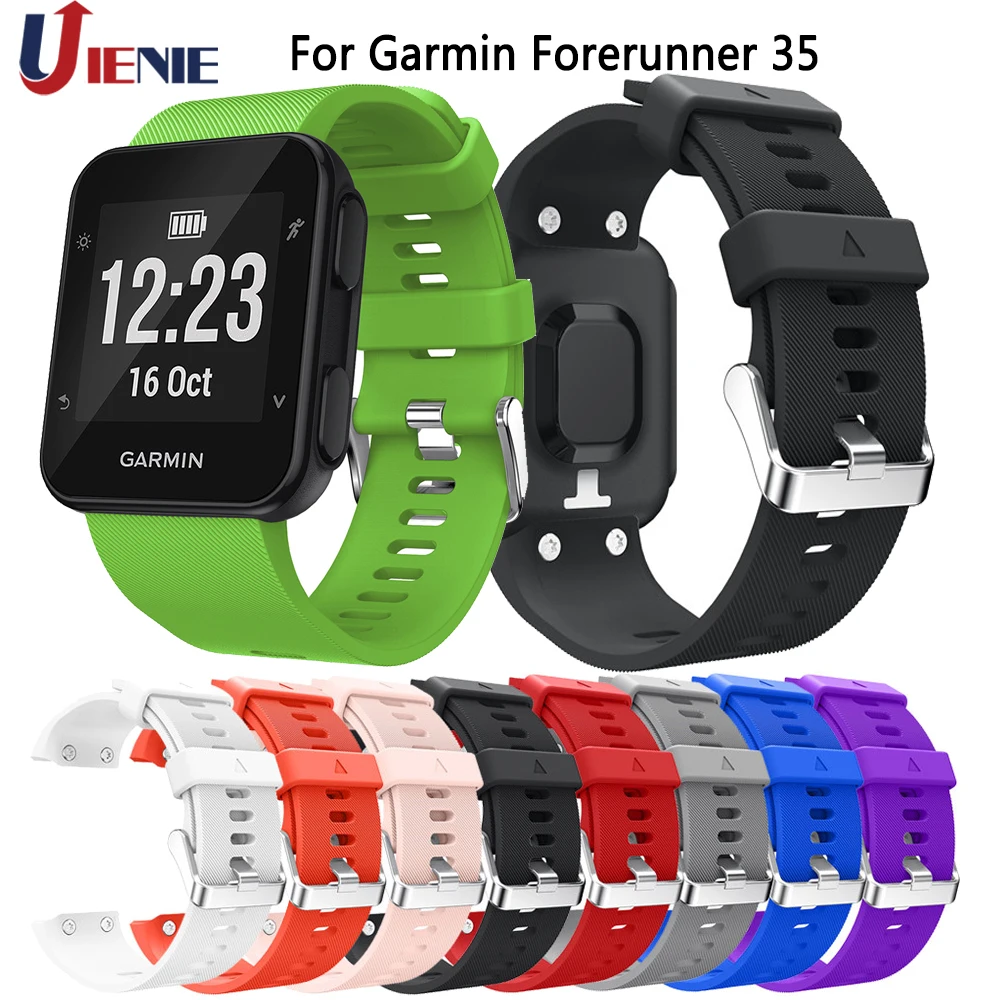 Цветной силиконовый сменный ремешок для наручных часов Garmin Forerunner 35
