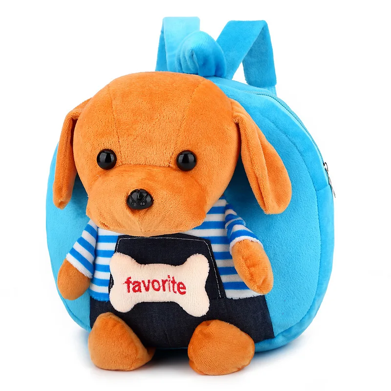 

3D Cartoon Puppy Plush Children Backpacks Kids Kindergarten School Bags Cute Dog Baby for Boys Girls Mochilas Escolares Infantis