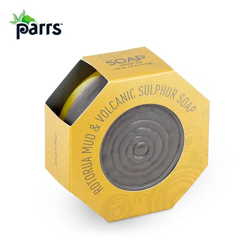 NewZealand Parrs Mud & Sulphur Soap Thermal Mud Deep Cleansing Soap for