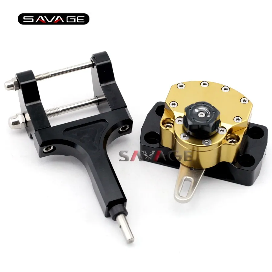 

For HONDA MSX 125 Grom/Monkey 2013 2014 2015 Gold Motorcycle Reversed Safety Steering Damper Stabilizer with Mount Bracket