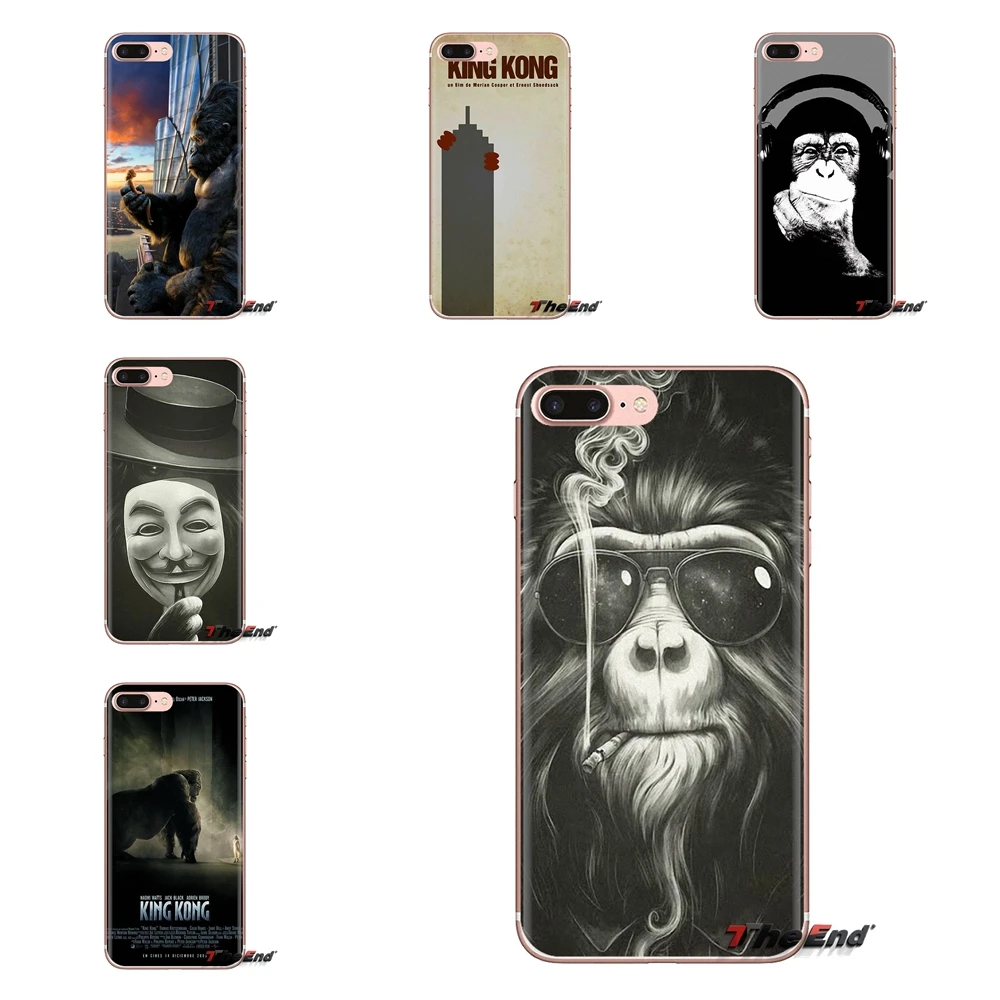 King kong Chimpanzee Chimps Gorilla For Oneplus 3T 5T 6T Nokia 2 3 5 6 8 9 230 3310 2.1 3.1 5.1 7 Plus 2017 2018 TPU Cases Cover |