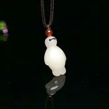 

H88#Hetian jade white pendant