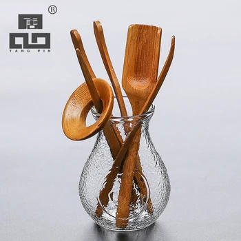 

TANGPIN glass tea ceremony set bamboo tea accessories glass tea tools