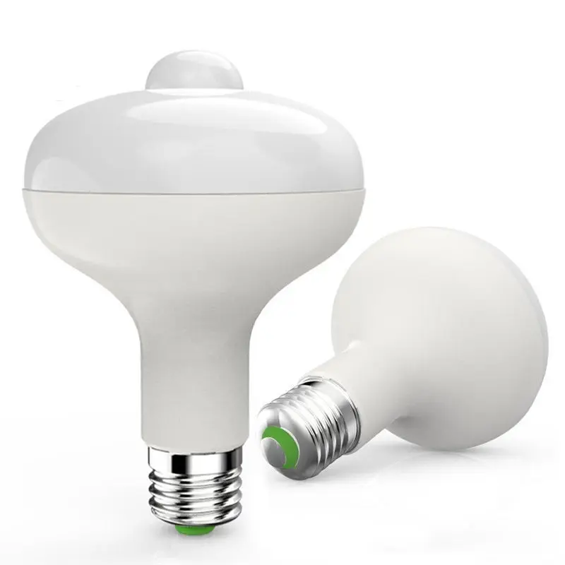 

24 LED Light Bulb E27 B22 12W 5730 SMD PIR Motion Sensor Infrared Auto Lamp Energy Saving Pure Warm White Lighting AC85-265V
