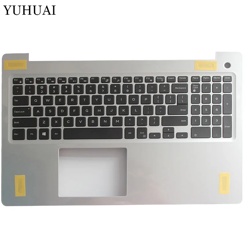 

NEW US laptop backlight keyboard Assembly for DELL INSPIRON 15-5000 5570 5575 Silver palmrest upper case 0YKN1Y YKN1Y 0M1FJK