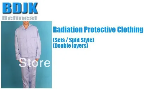 

Radiation Protective Clothing Sets with Metal Fibrosis Conductive Fabric 2 Layers Protection Suit and Working Clothes