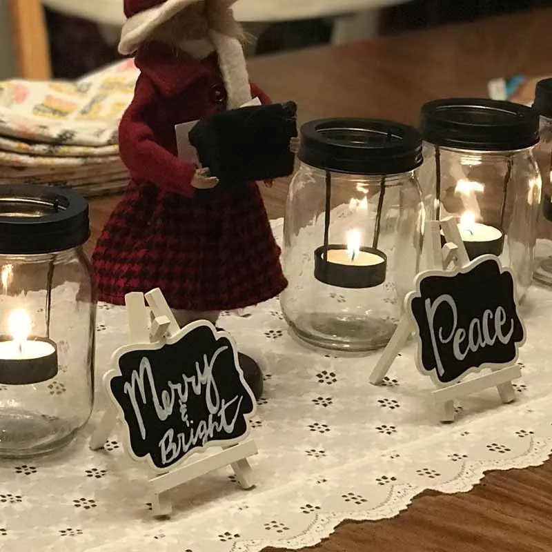 rustic Wedding Birthday party baby shower boy girl Christmas Table Number Food Sign centerpiece Decoration favor Mini Chalkboard