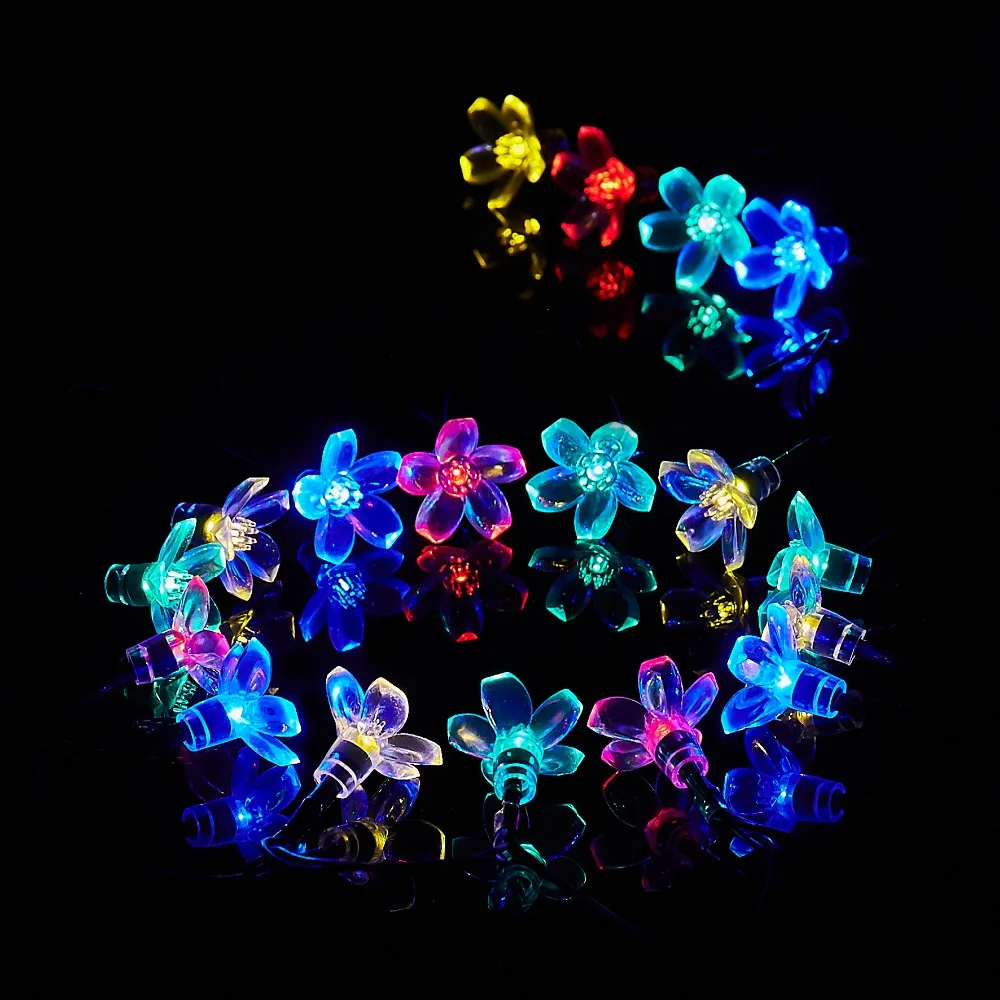 aliexpress com buy dvolador rgb purple yellow solar garland light power