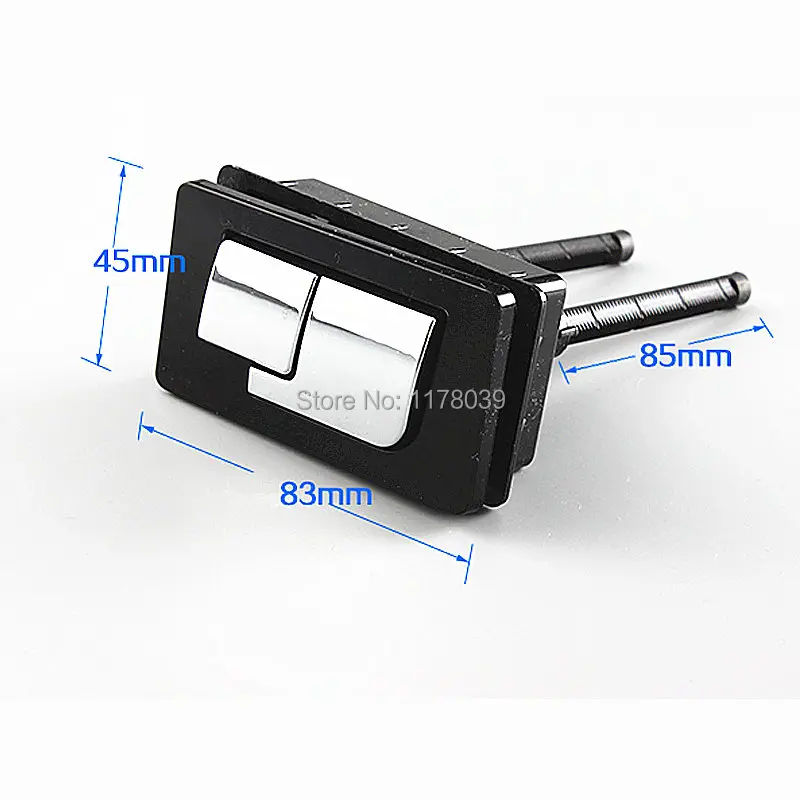 83X45mm Rectangular Toilet dual push button,Toilet Flush double Push Buttons,Toilet water tank