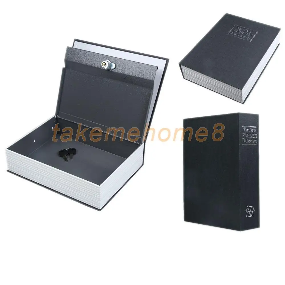 Dictionary Security Cash Money Diversion Secret Stash Safe Box Black
