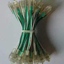 100 шт./заказ DC5V вход 9 мм зеленый цвет LED Pixel Модуль ip660.1w